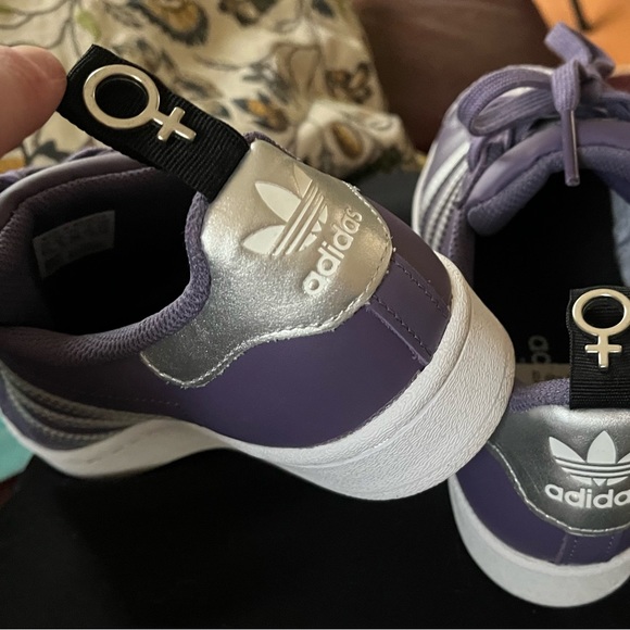 NWOT Adidas Nizza Superstar 3 band originals (female sign) - Picture 13 of 16